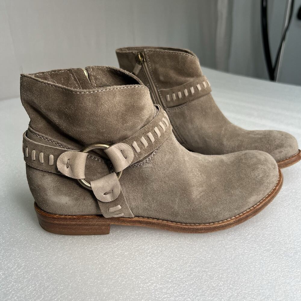 Alberto Fermani‎ 'Sofia' Suede Harness Boot, Women Size 35.5 (5.5 US), $575